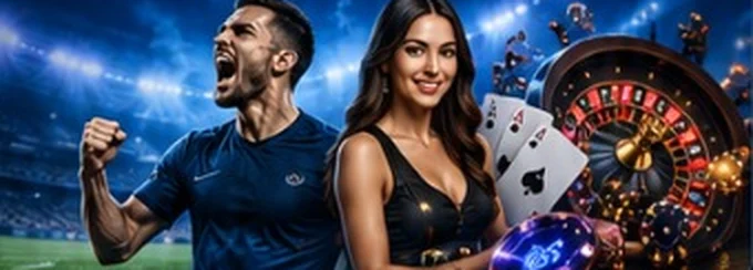Sports and casino illustration